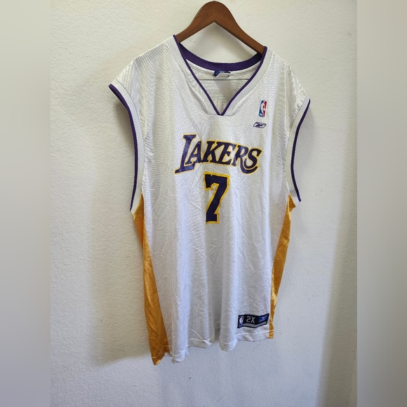 Reebok NBA Los‎ Angeles LA Lakers Lamar Odom Swingman Jersey Mens Sz 2XL